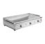 piastra barbecue pla net chef 80 p inox liscia