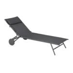 Lettino Lafuma MIAMI Obsidian telaio nero