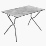 Tavolo Lafuma ANYTIME 110 x 68 cm. piano HPL cemento telaio titanio