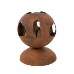 Braciere in acciaio SFERA- Finitura Corten