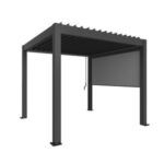 9003414922167 9003414922365 Pergola 3x3 dunkelgrau Sonnenschutzrollo Rendering Zubehor 900x900