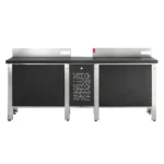 Base modulare da esterno in acciaio inox Planet UNIT CAB 2