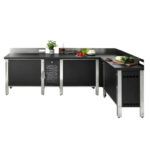 Base modulare da esterno in acciaio inox Planet UNIT CAB 4