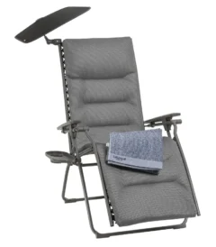 4 sdraio all in one fauteuil relax matelasse et accessoires relax all in one gris ash grey tube titane lfm5361 9952 1