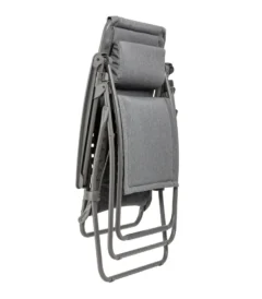 fauteuil relax sdraio lafuma rsx zero gravite xl rsx clip xl lightcomfort gris ombre tube titane lfm5334 9929 2