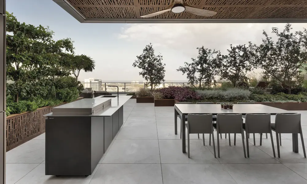 oasi built in terrace image planet barbecue