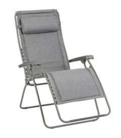 sdraio lafuma relax zero gravite xl rsx clip xl lightcomfort gris ombre tube titane lfm5334 9929 1