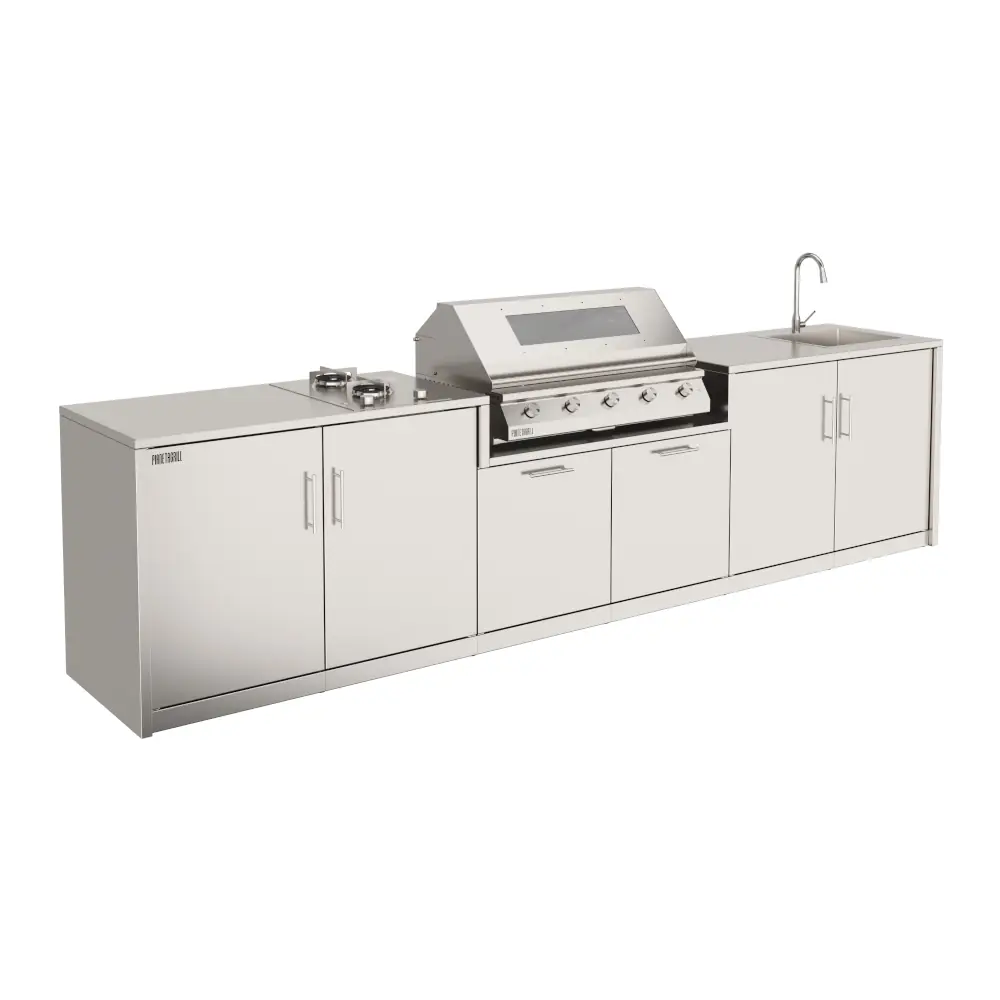 pianeta grill-roma–cucina da esterno,acciaio inox,personalizzabile Pianeta Grill Roma – Cucina da Esterno in Acciaio Inox Personalizzabile - immagine 1
