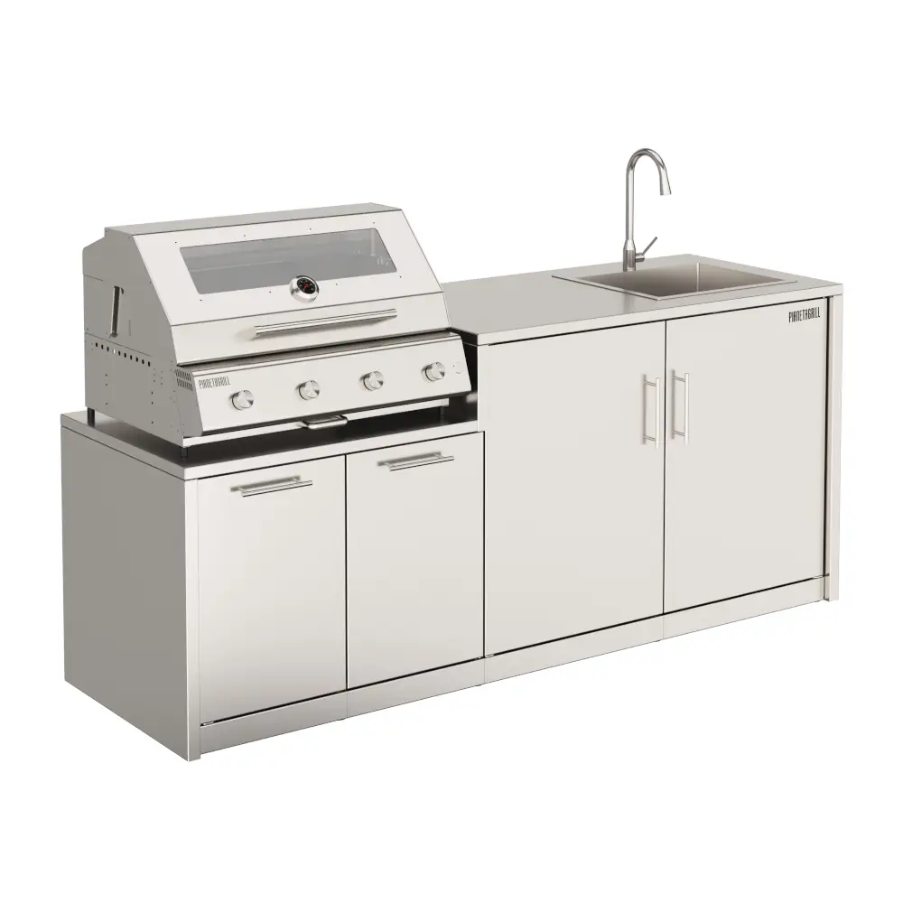 pianeta grill,bassano,ucina da esterno,acciaio inox,personalizzabile Pianeta Grill Bassano – Cucina da esterno in acciaio inox personalizzabile - immagine 1